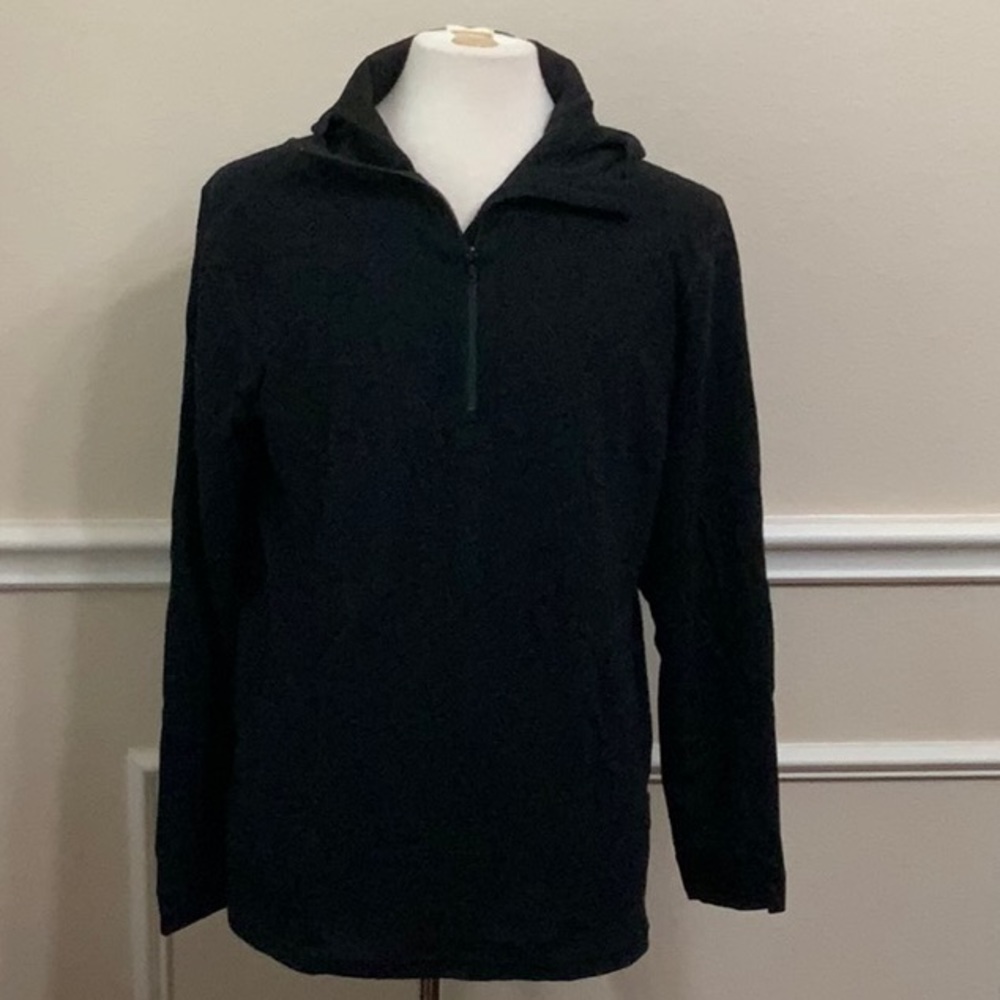 PolarMax BASELAYER Montana Wool 2.0  Zip Hoodie - Onyx
